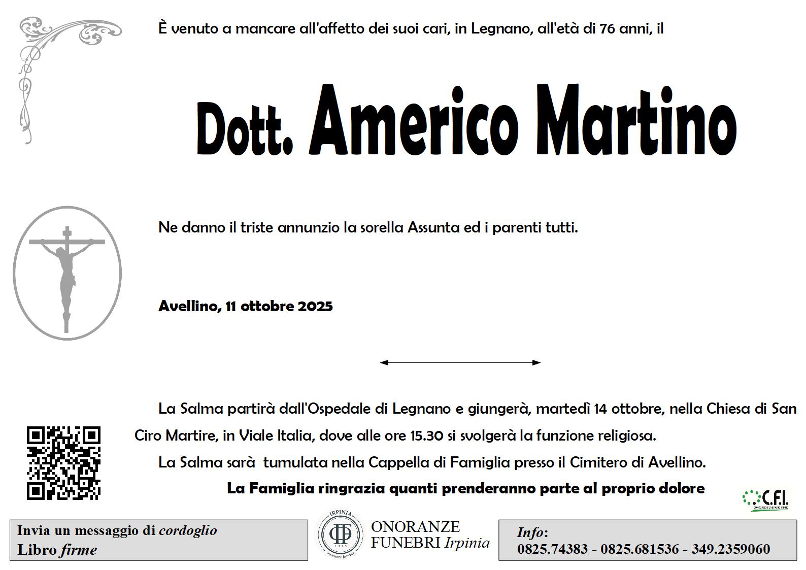 Manifesto funebre di Marisa de Biasi