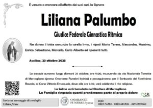 Manifesto funebre di Liliana Palumbo